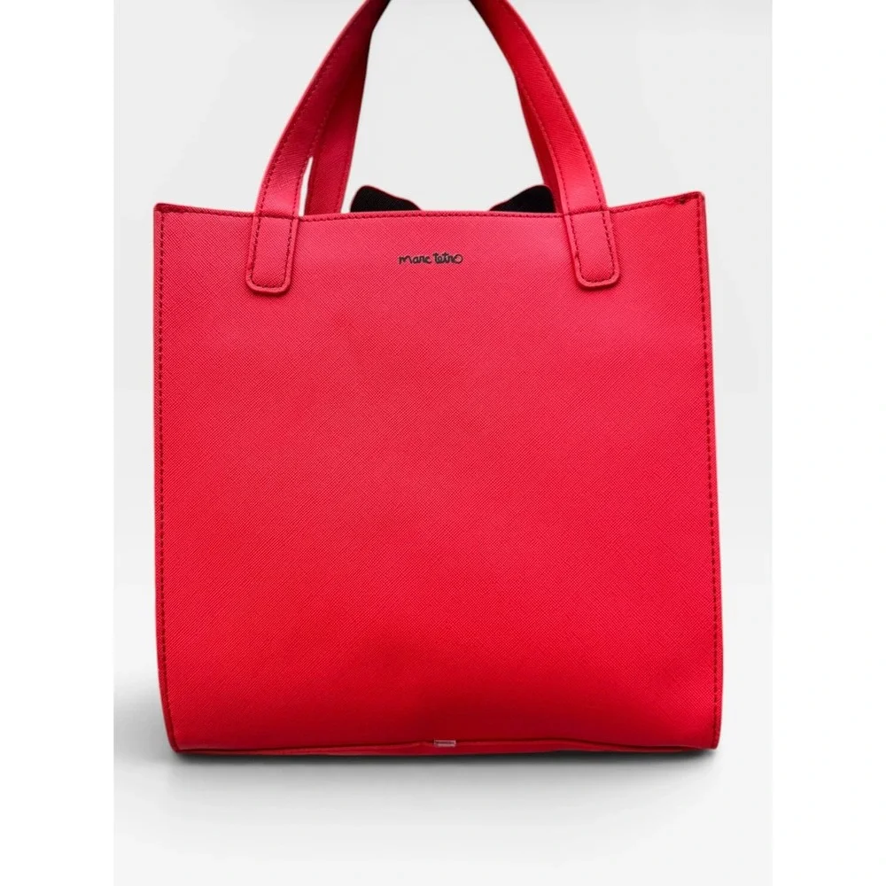 Marc Tetro Westie Dog Red Tote Crossbody Bag Satchel Removable Strap EUC